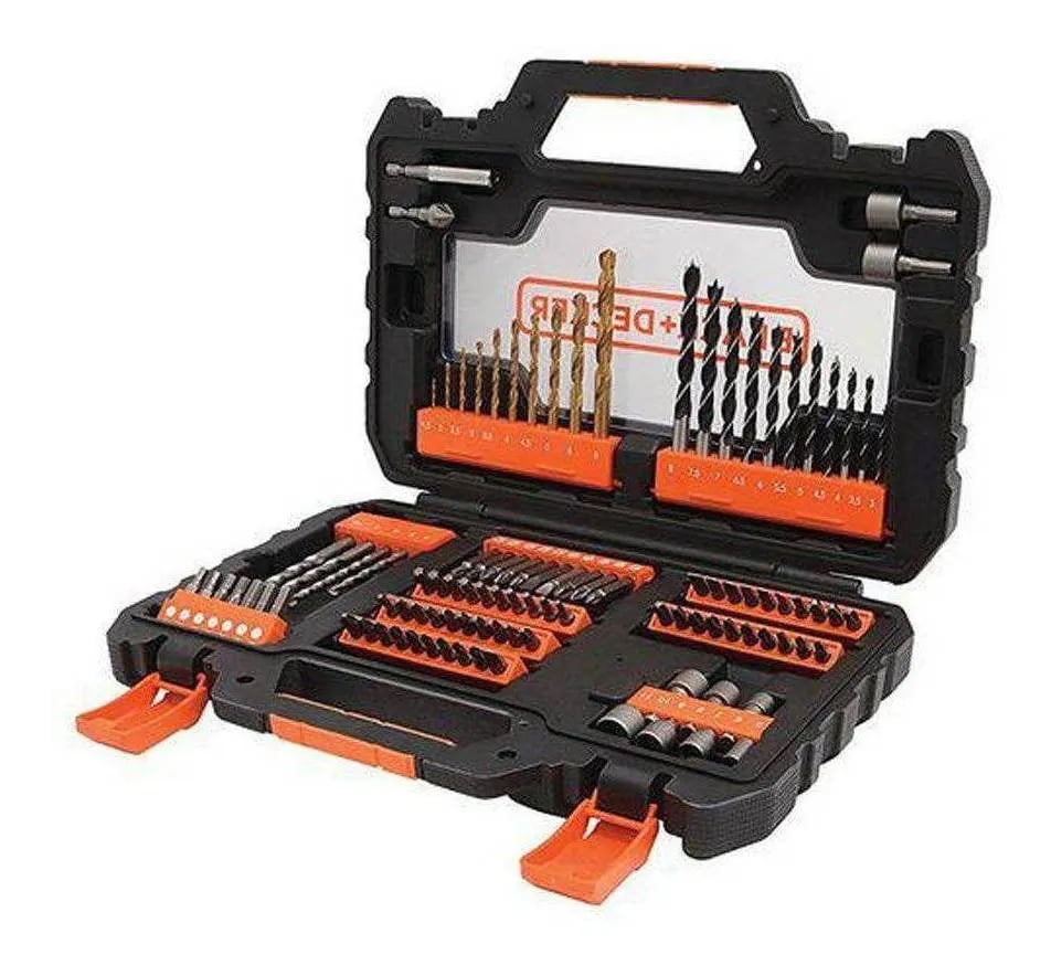 Kit de Bits e Brocas 104 Peças A7230-XJ - Black Decker - Soldas