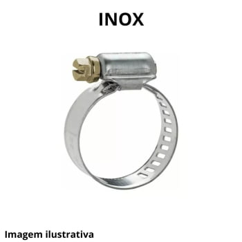 Abraçadeira Inox Rosca Sem Fim 19 X 27 fita de 14mm - Unidade