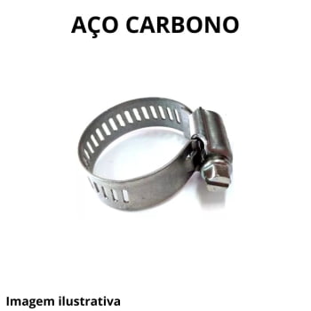 Abraçadeira Aço carbono Rosca Sem Fim 14 X 22 fita de 14mm - Unidade