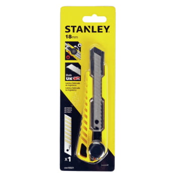 Estilete Retrátil 18mm Com Botão Giratório STHT10321-840 - stanley
