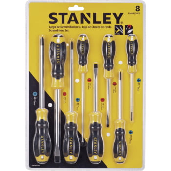 JOGO CHAVE DE FENDA E PHILIPS COM 8 PEÇAS STMT66675-840 - STANLEY