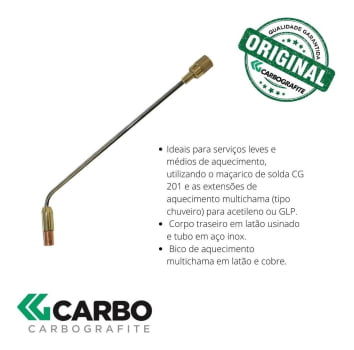 Extensão De Solda Multichamas Glp - Carbografite