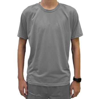 Camisa De Malha PV 67% Algodão e 33% Poliester Cinza